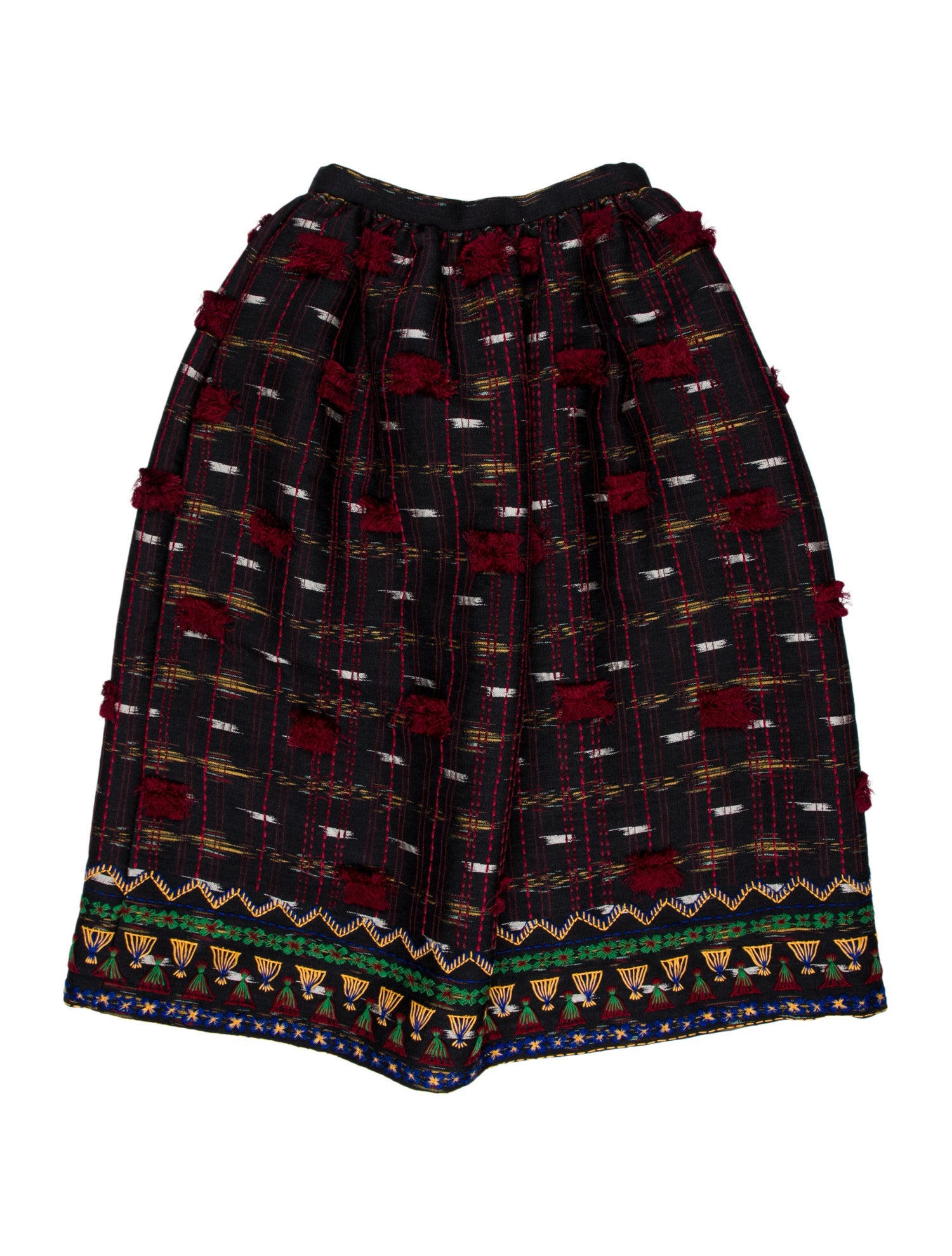 Oscar de la Renta Printed Knee-Length Skirt