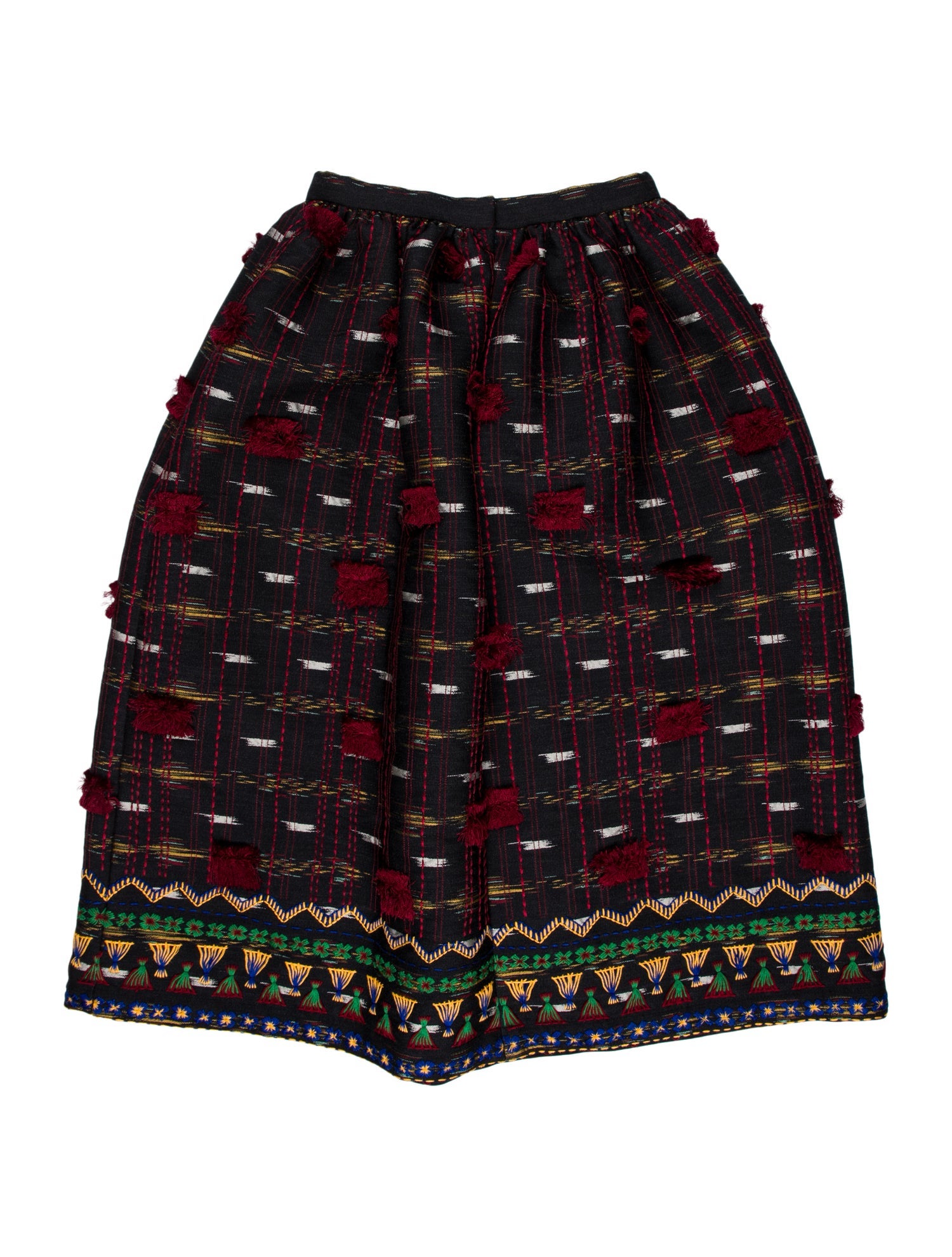 Oscar de la Renta Printed Knee-Length Skirt