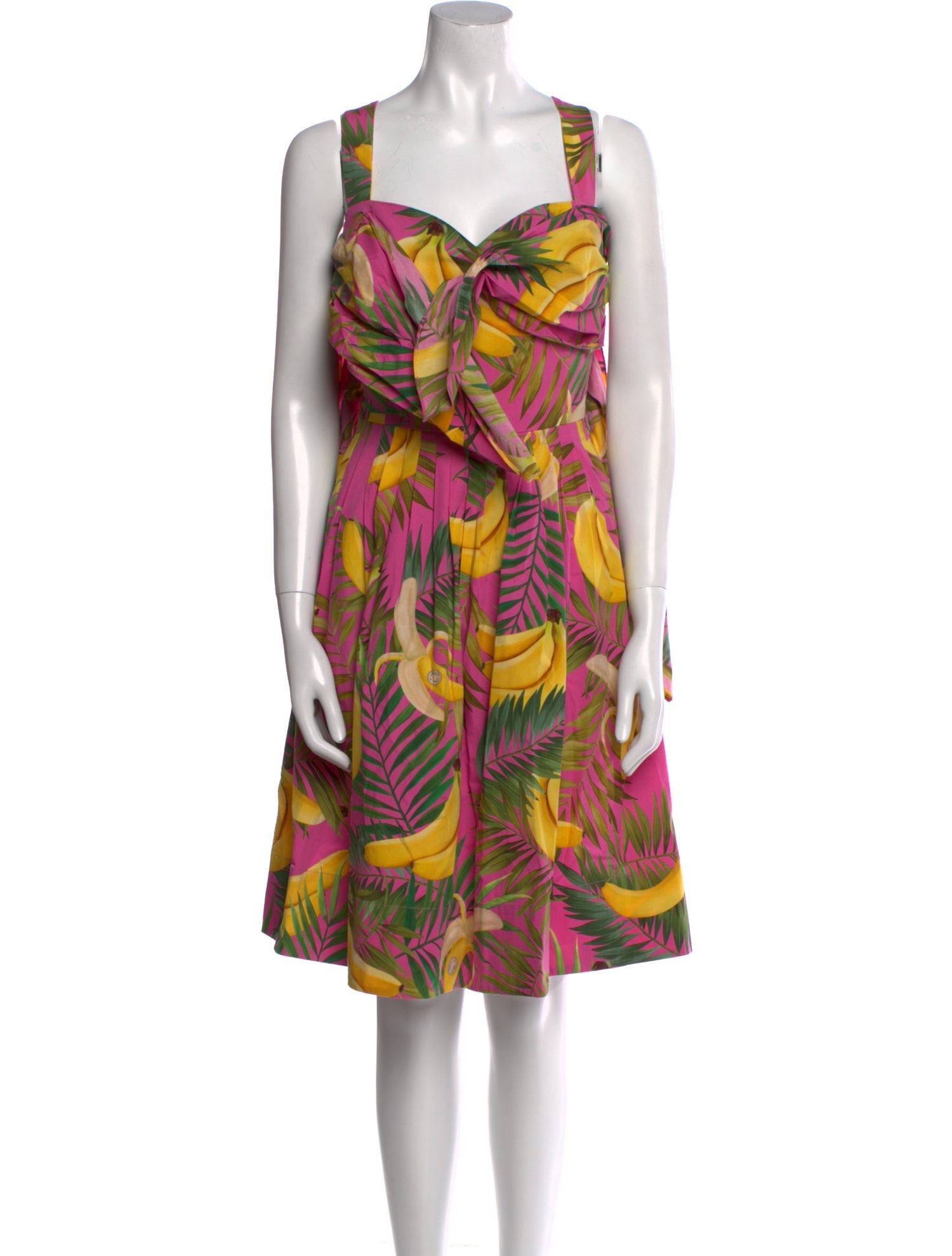 Oscar de la Renta Printed Knee-Length Dress