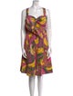 Oscar de la Renta Printed Knee-Length Dress