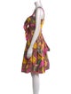 Oscar de la Renta Printed Knee-Length Dress
