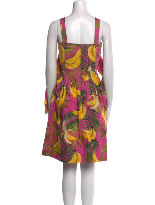 Oscar de la Renta Printed Knee-Length Dress