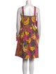 Oscar de la Renta Printed Knee-Length Dress
