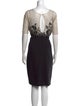 Oscar de la Renta Virgin Wool Knee-Length Dress