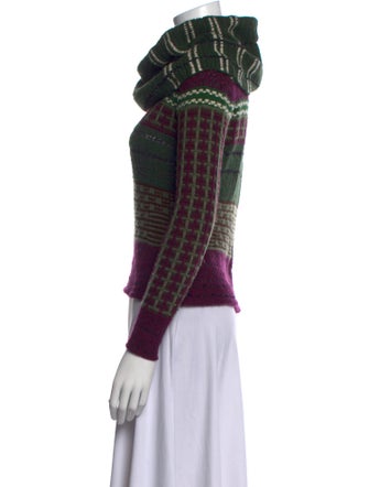 Oscar de la Renta Cashmere Striped Sweater