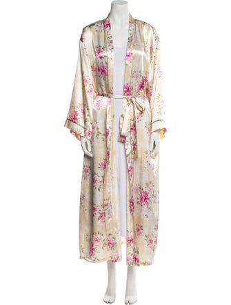 Oscar de la Renta Printed Robe