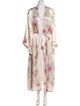 Oscar de la Renta Printed Robe