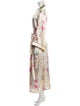 Oscar de la Renta Printed Robe