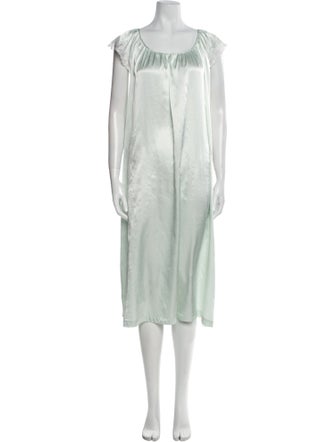 Oscar de la Renta Lace Trim Embellishment Nightgown