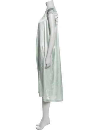 Oscar de la Renta Lace Trim Embellishment Nightgown