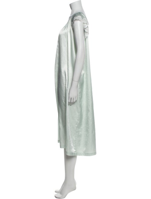 Oscar de la Renta Lace Trim Embellishment Nightgown