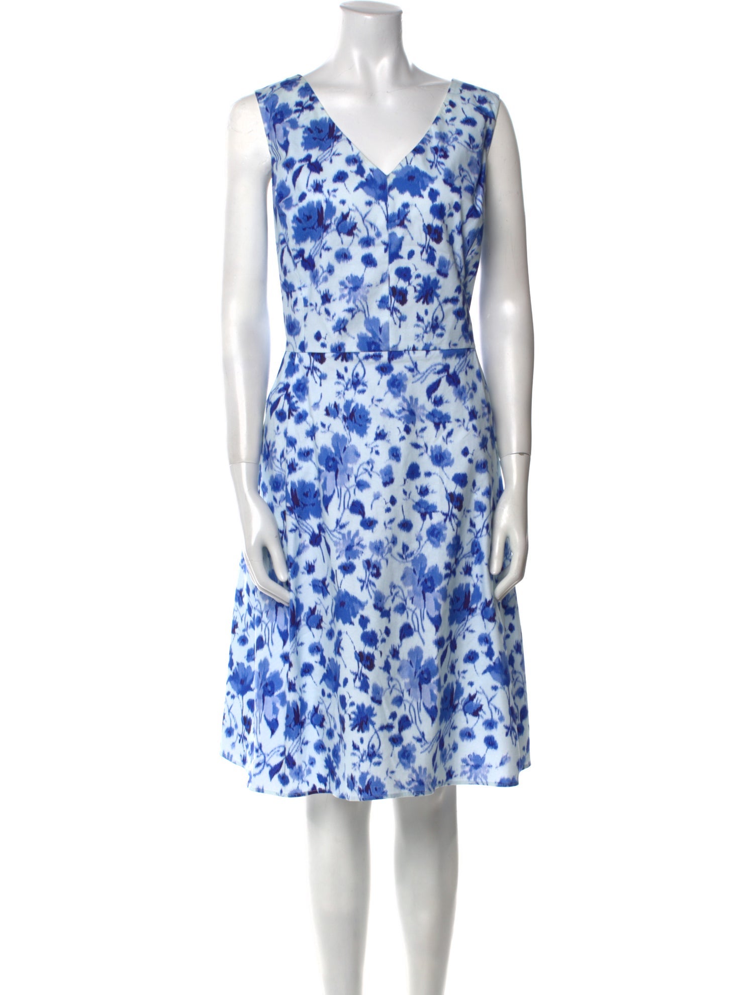 Oscar de la Renta Printed Knee-Length Dress