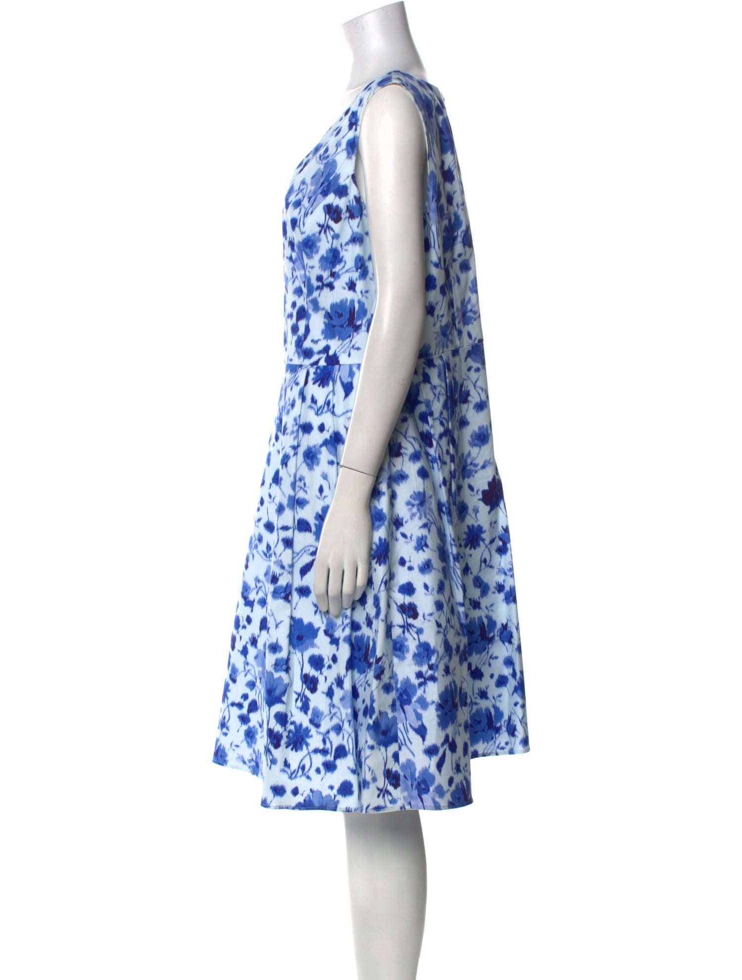 Oscar de la Renta Printed Knee-Length Dress