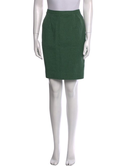 Oscar de la Renta Wool Knee-Length Skirt