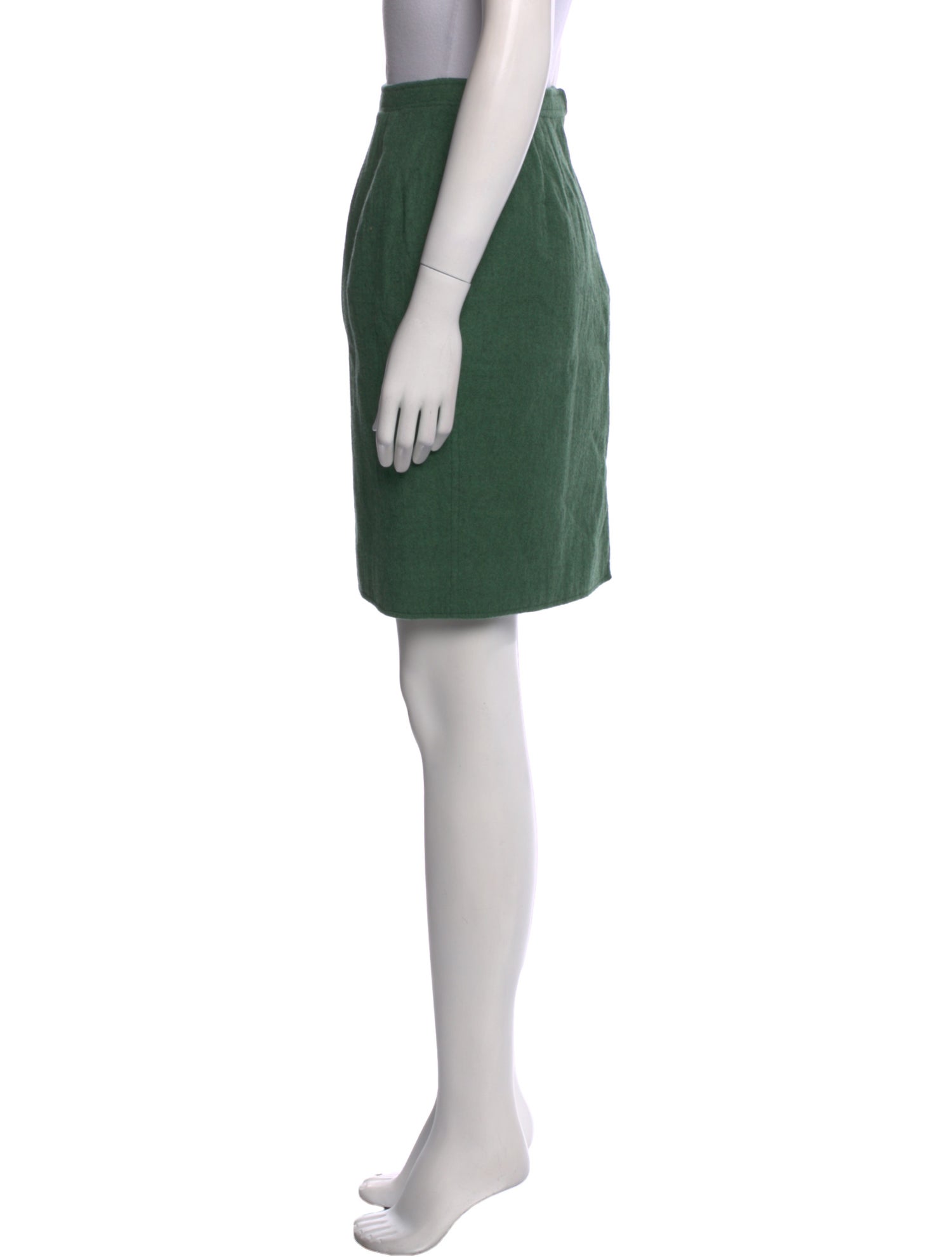 Oscar de la Renta Wool Knee-Length Skirt
