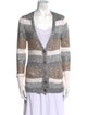 Oscar de la Renta Silk Colorblock Pattern Sweater