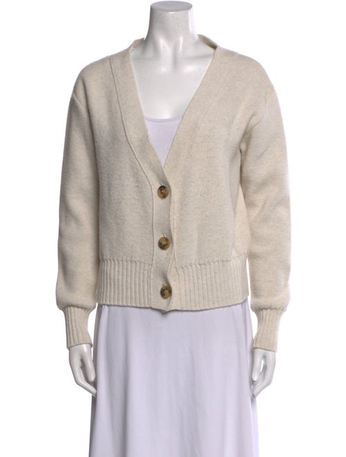 Oscar de la Renta Virgin Wool V-Neck Sweater
