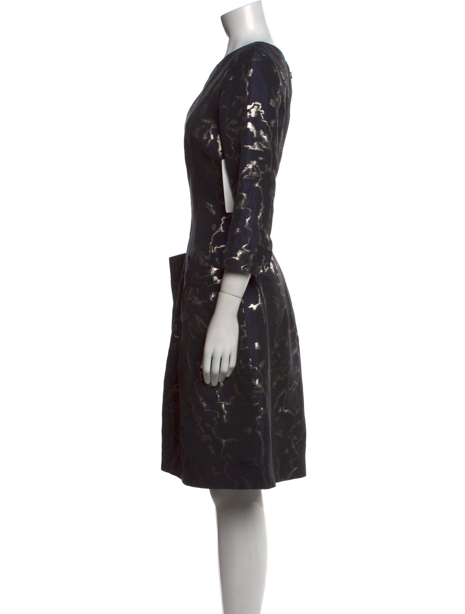 Oscar de la Renta Printed Knee-Length Dress
