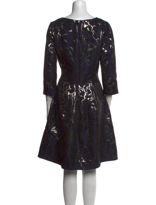 Oscar de la Renta Printed Knee-Length Dress