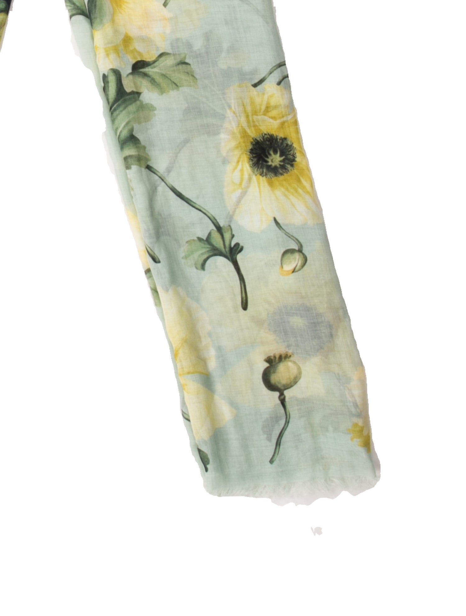 Oscar de la Renta Silk Floral Print Scarf w/ Tags