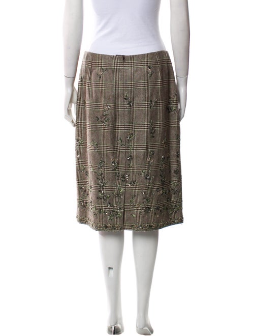 Oscar de la Renta Cashmere Knee-Length Skirt