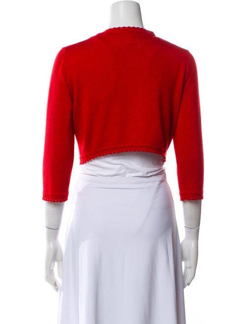 Oscar de la Renta Cashmere Open Front Sweater