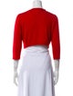 Oscar de la Renta Cashmere Open Front Sweater