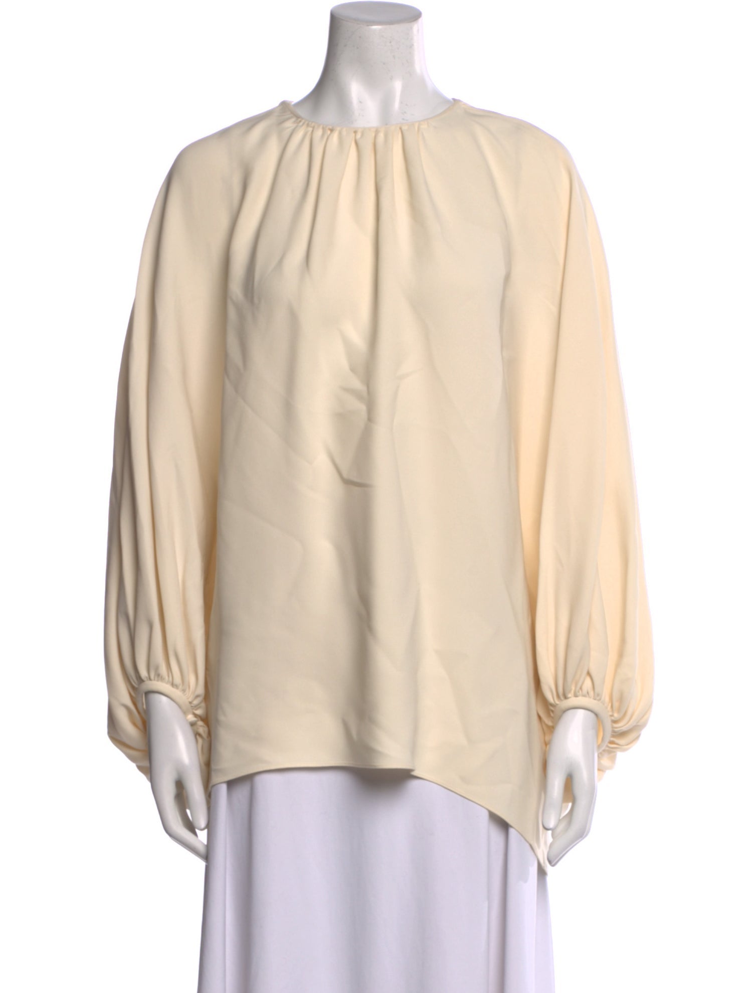 Oscar de la Renta Silk Crew Neck Sweater