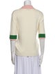 Oscar de la Renta Wool V-Neck Sweater