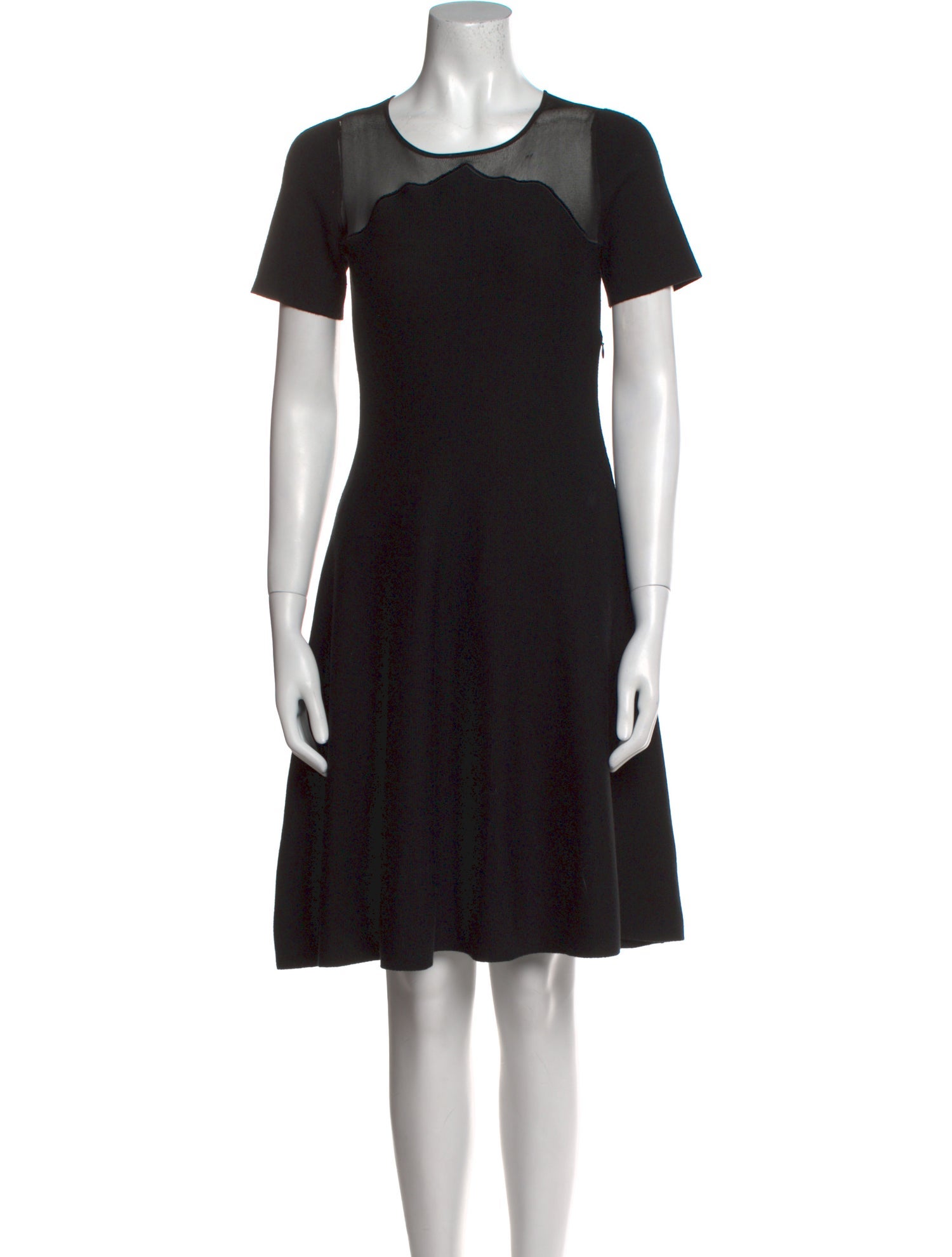 Oscar de la Renta Wool Knee-Length Dress