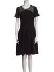 Oscar de la Renta Wool Knee-Length Dress