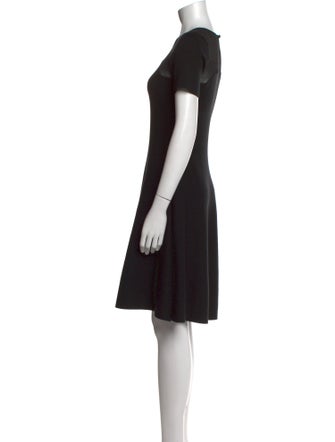 Oscar de la Renta Wool Knee-Length Dress