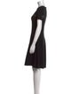 Oscar de la Renta Wool Knee-Length Dress