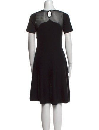 Oscar de la Renta Wool Knee-Length Dress