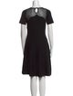 Oscar de la Renta Wool Knee-Length Dress