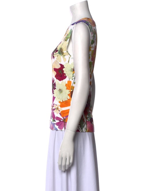 Oscar de la Renta 2021 Floral Print Top