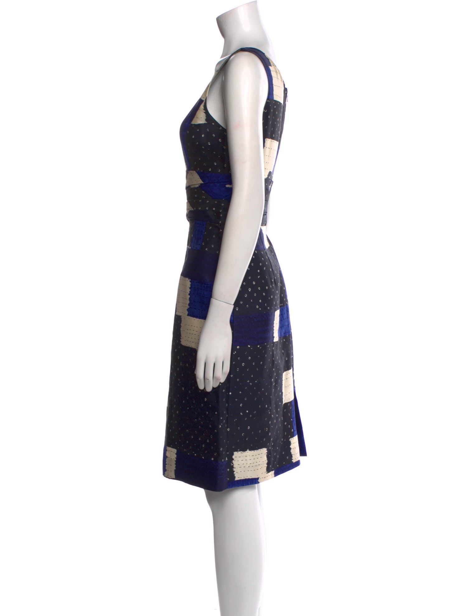 Oscar de la Renta Printed Mini Dress