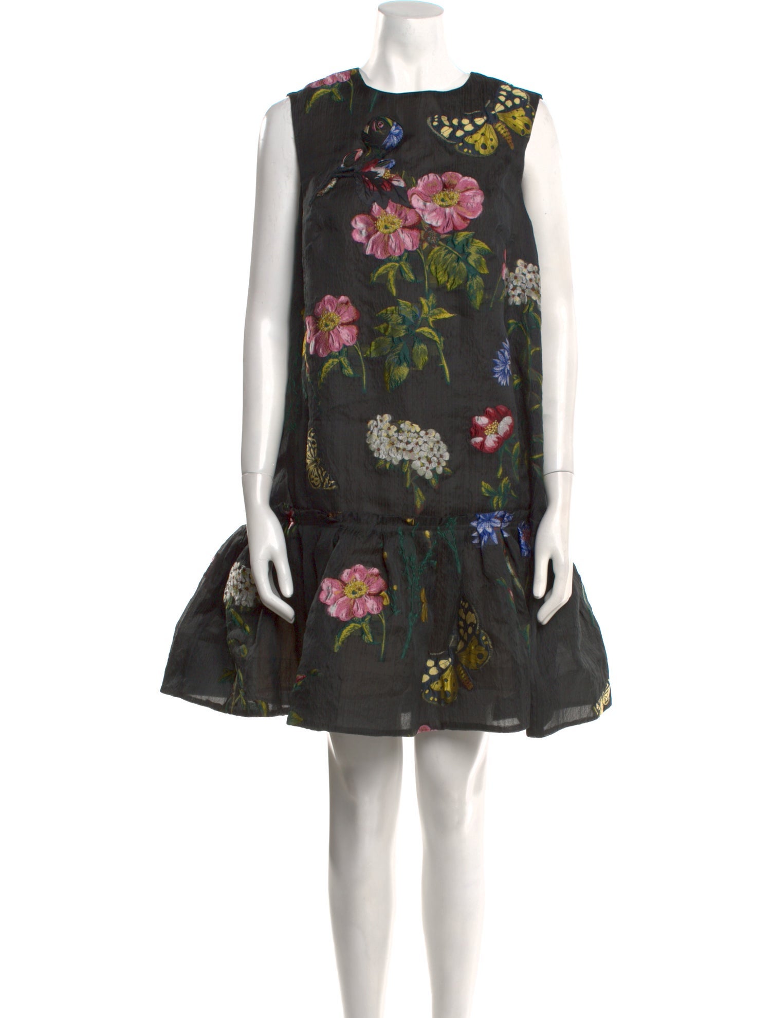 Oscar de la Renta Silk Mini Dress