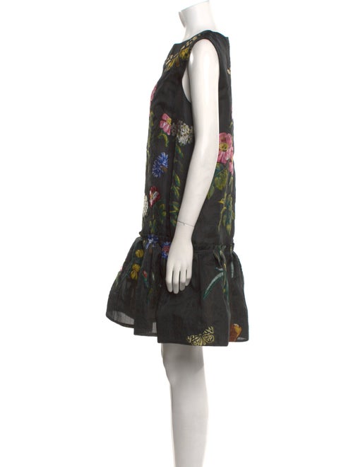 Oscar de la Renta Silk Mini Dress