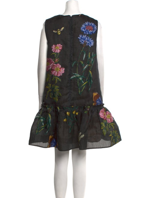 Oscar de la Renta Silk Mini Dress