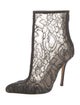 Oscar de la Renta Lace Printed Boots