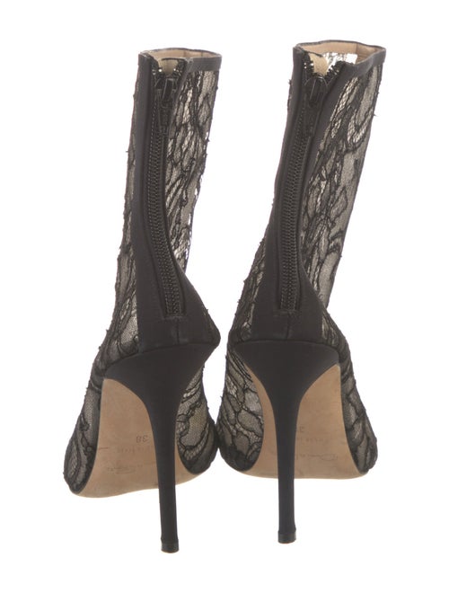 Oscar de la Renta Lace Printed Boots