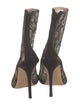 Oscar de la Renta Lace Printed Boots