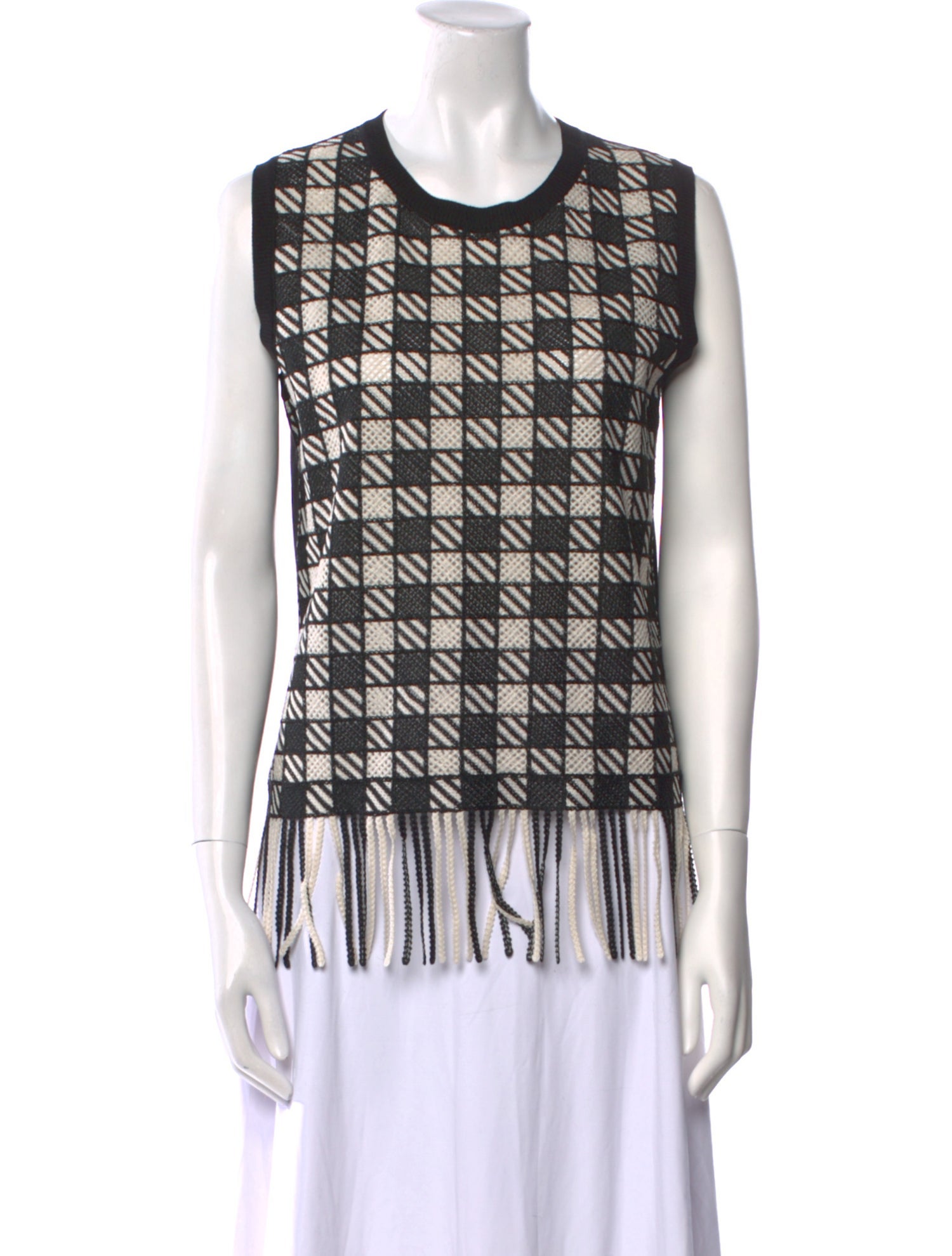 Oscar de la Renta Silk Printed Top