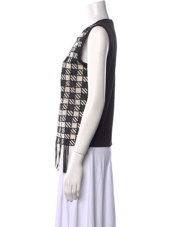 Oscar de la Renta Silk Printed Top