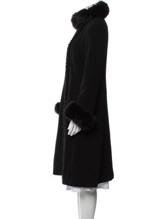 Oscar de la Renta Wool Fur Coat