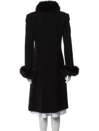 Oscar de la Renta Wool Fur Coat