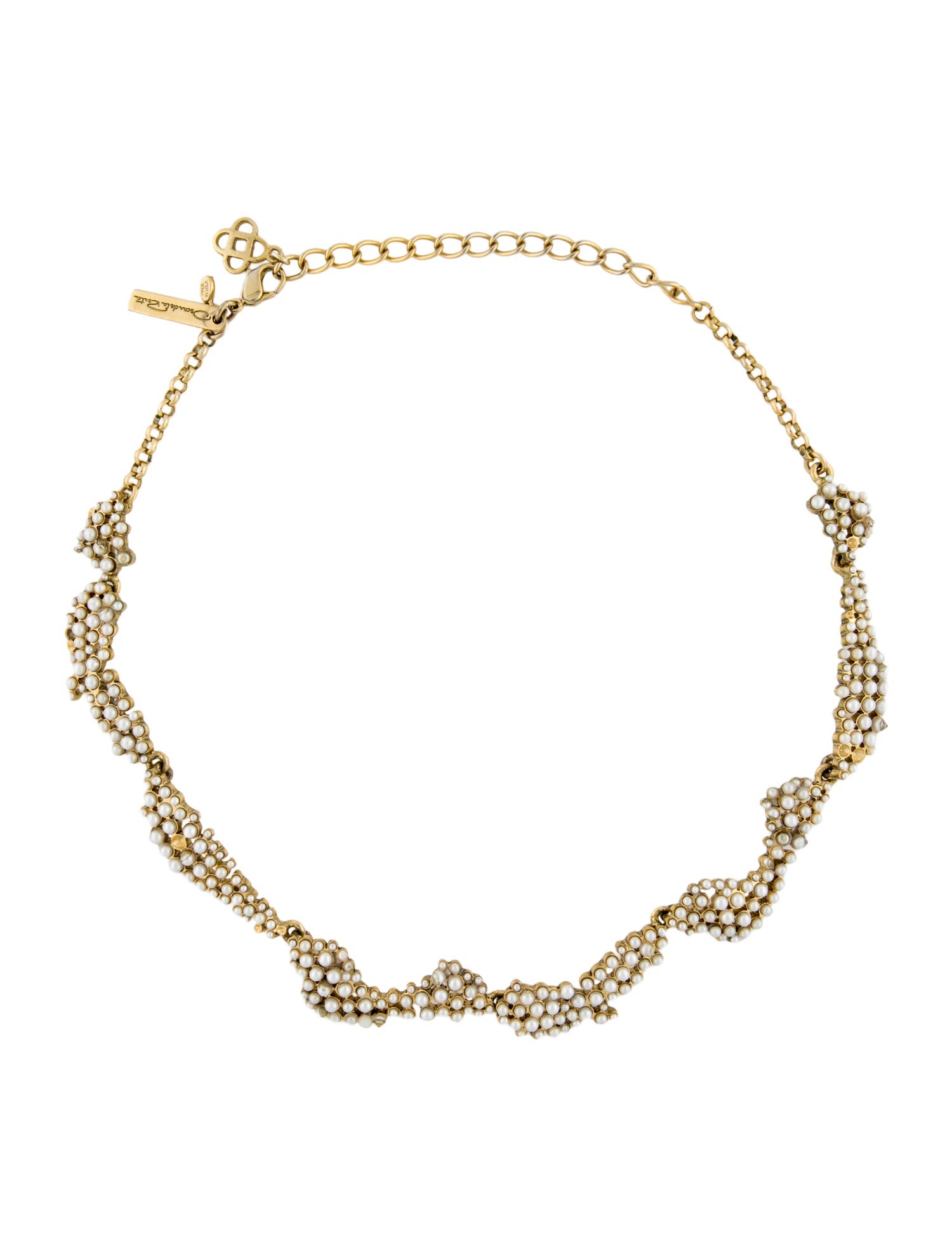 Oscar de la Renta Faux Pearl Collar Necklace