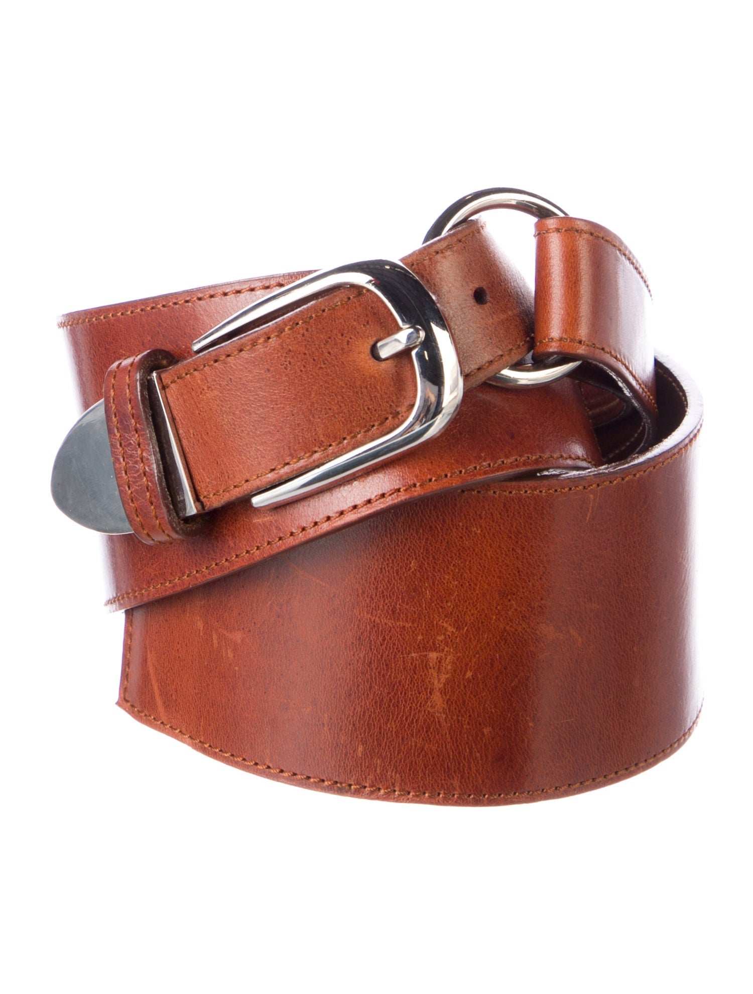 Oscar de la Renta Wide Leather Belt