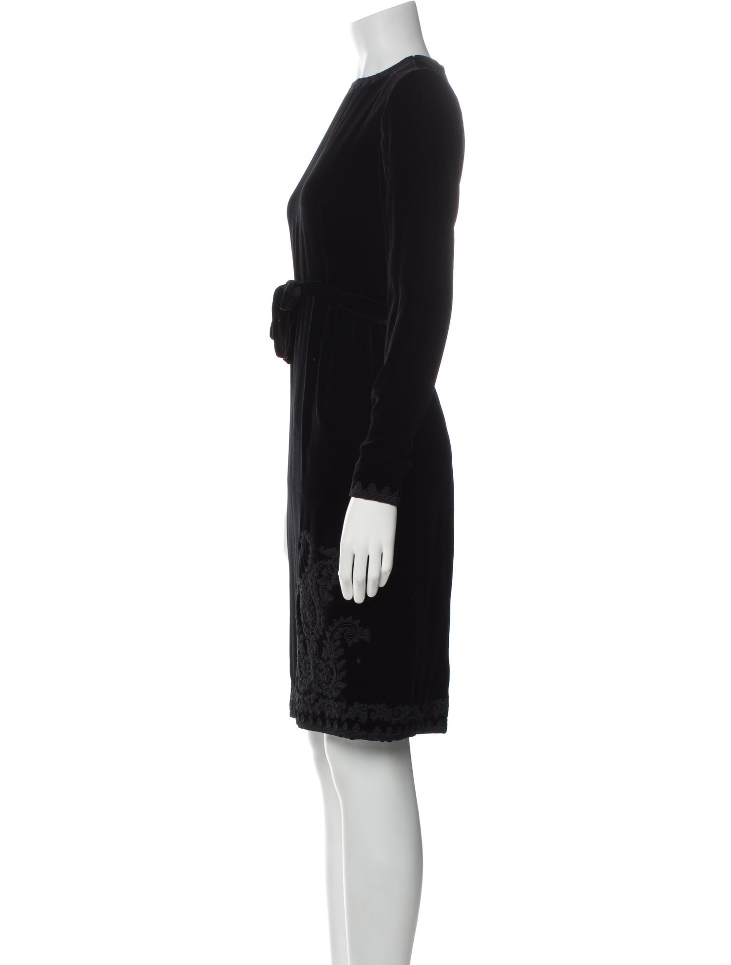 Oscar de la Renta Crew Neck Knee-Length Dress